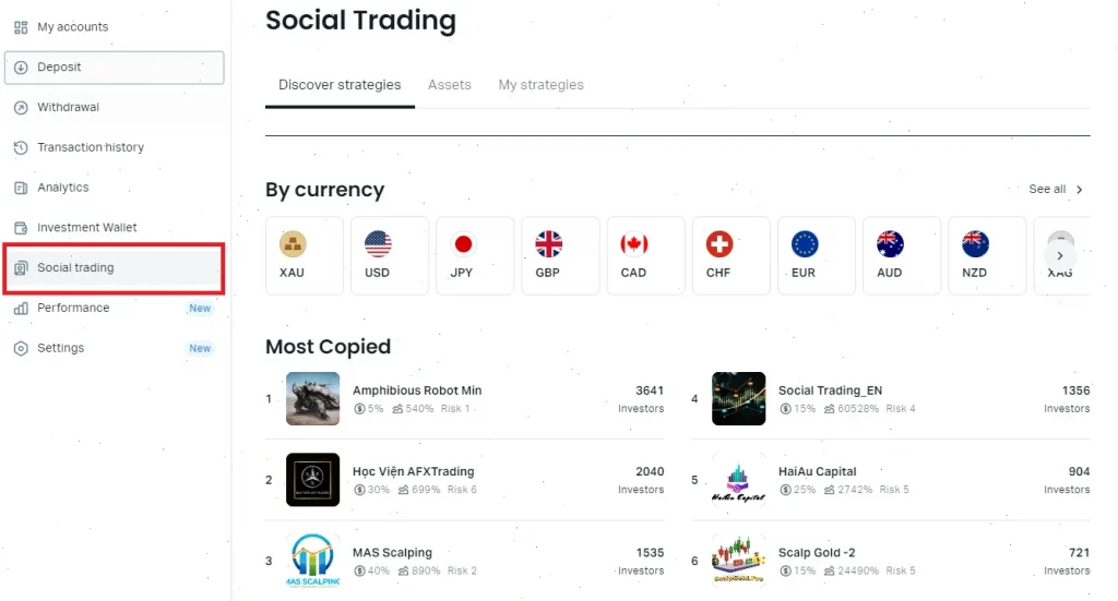 exness copy trading
