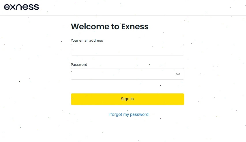 exness login